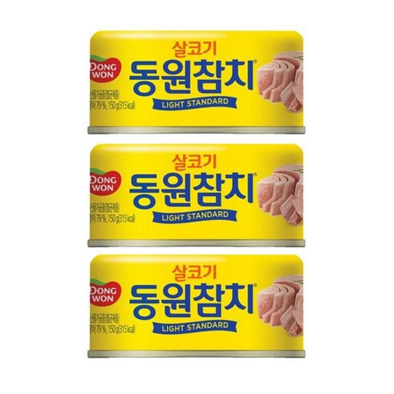 동원 살코기 라이트스탠다드 참치통조림, (150g, 3개) 1 케이스