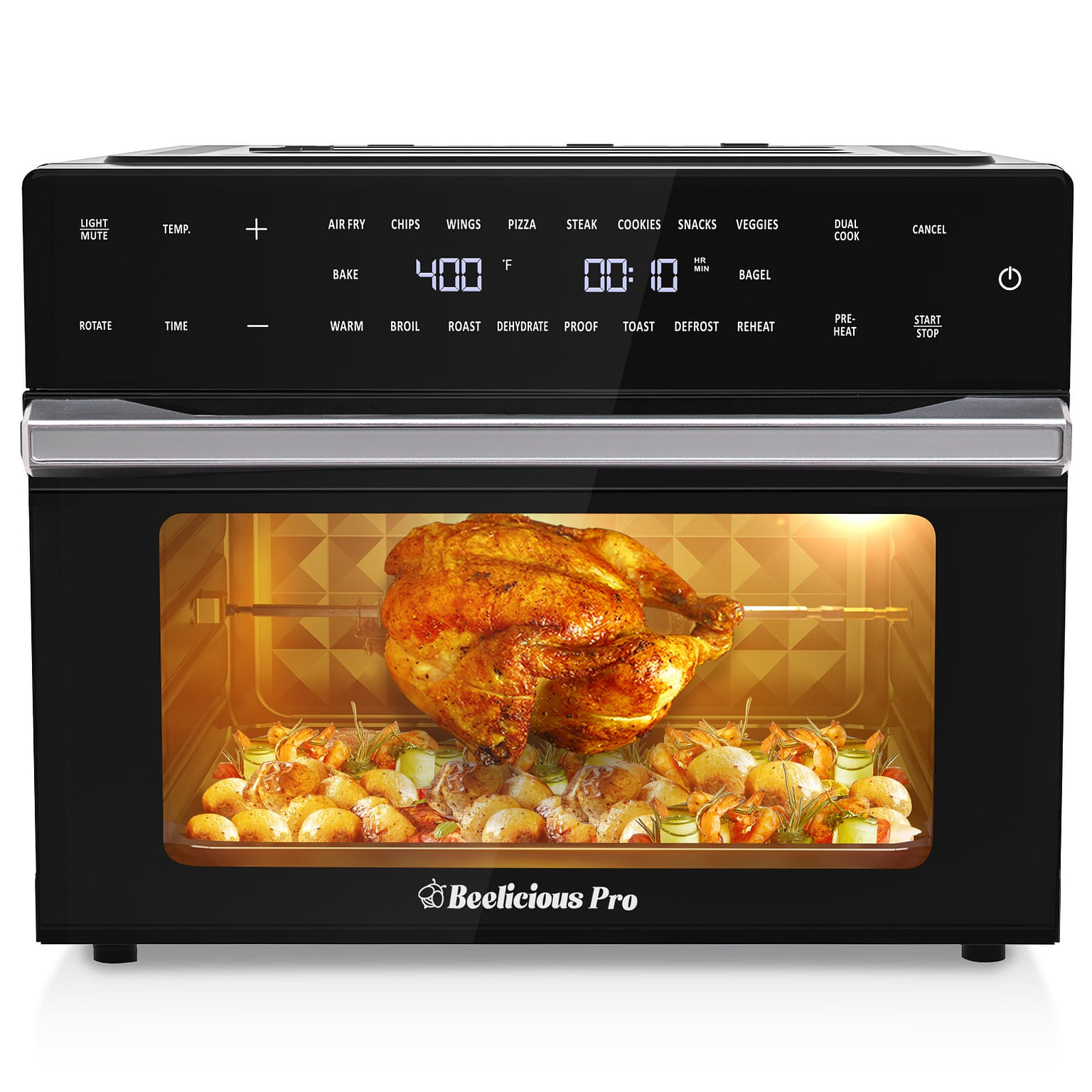 Beelicious Pro-32 qt oversized air fryer, 19 in 1 20 ปอนด์