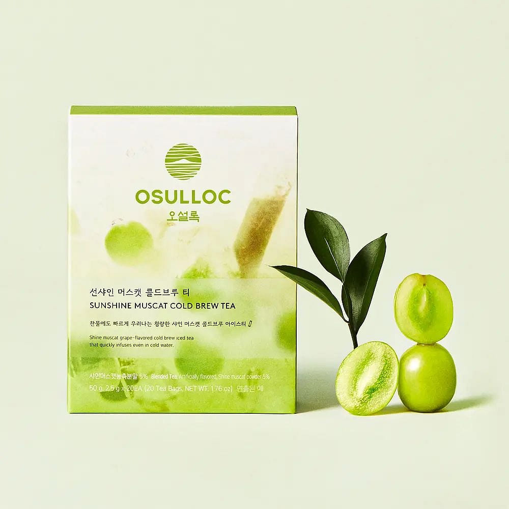 OSULLOC Sunshine Muscat Cold Brew Tea, 20 Tea Bags 1 each