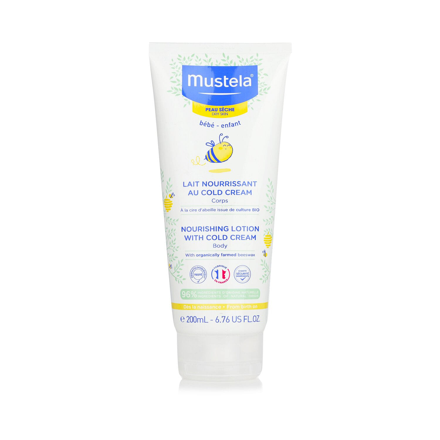 Mustela Cold Cream Nourishing Body Lotion - Suitable for Dry Skin 200ml/6.76oz 200 ml
