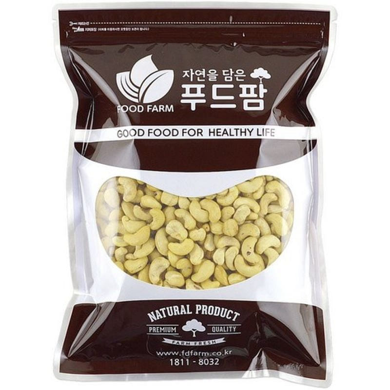 Food Farm Cashew Nut Hat (Raw Cashew Nuts) (1kg) 1 ส่วน