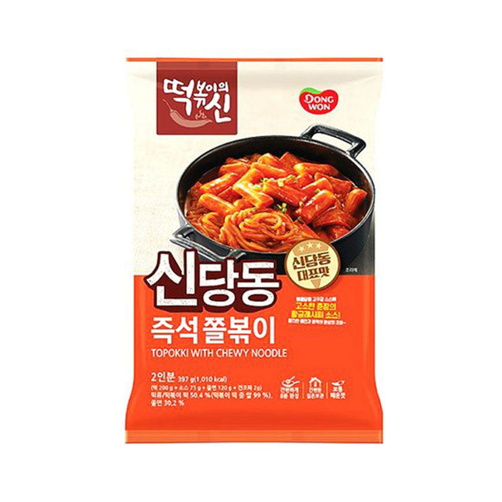 The God of Tteokbokki炒年糕之神原味辣味牛筋拉面年糕 397 克