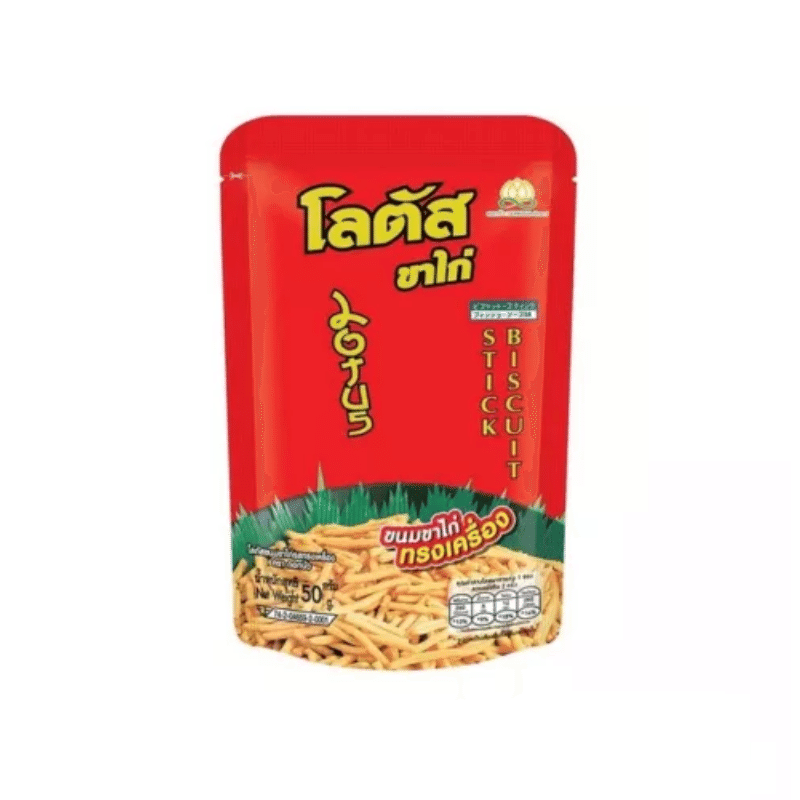 [LOTUS] BiscuitStick ThaiStyle Snack CrispyTasty - 50 g