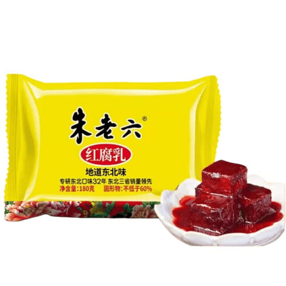 weee_canned_朱老六  紅腐乳  180g*1盒 180 克