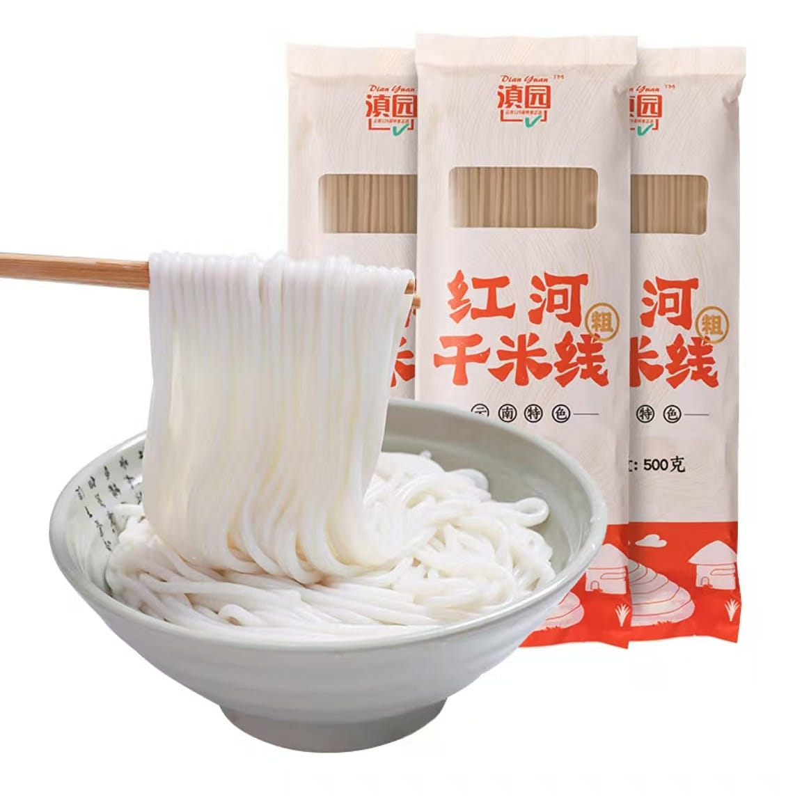 Dianyuan dry rice noodles Yunnan specialty cross-b 500 g
