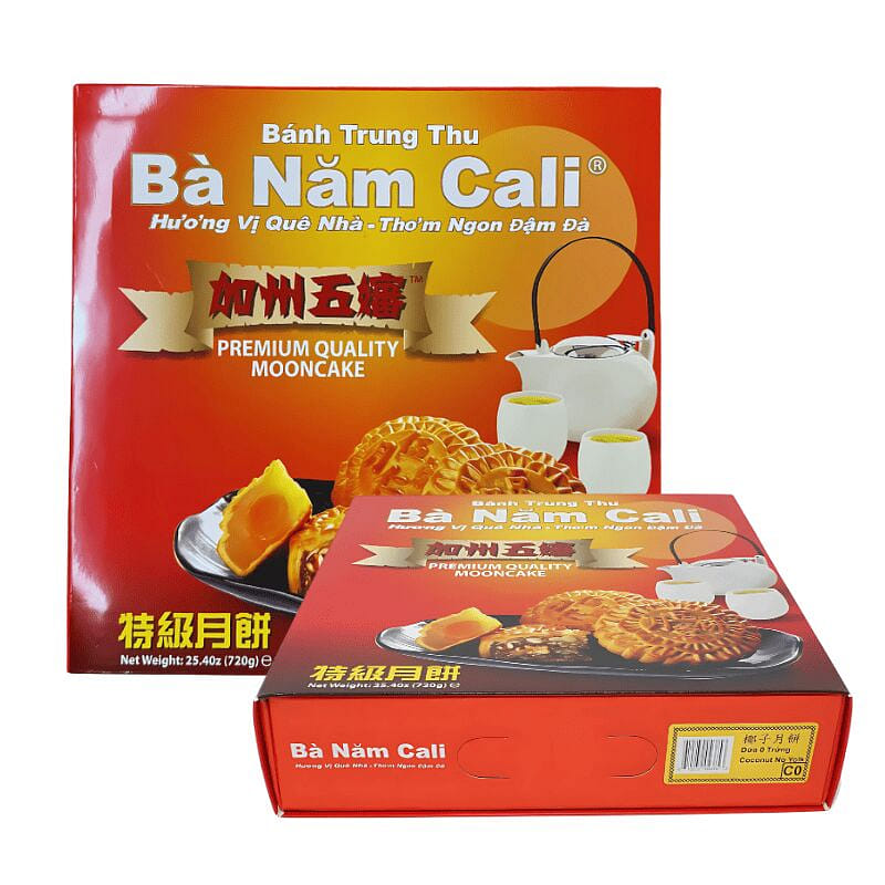 Ba Nam Cali Mooncake Coconut 0 Yolk 25.40 oz 1 개