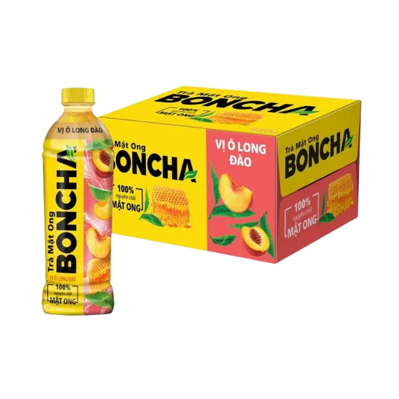 [BONCHA] Honey Peach Oolong Tea - 450ml x 24 bottle