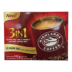 Highlands Coffee 3in1 Instant Coffee 20 count