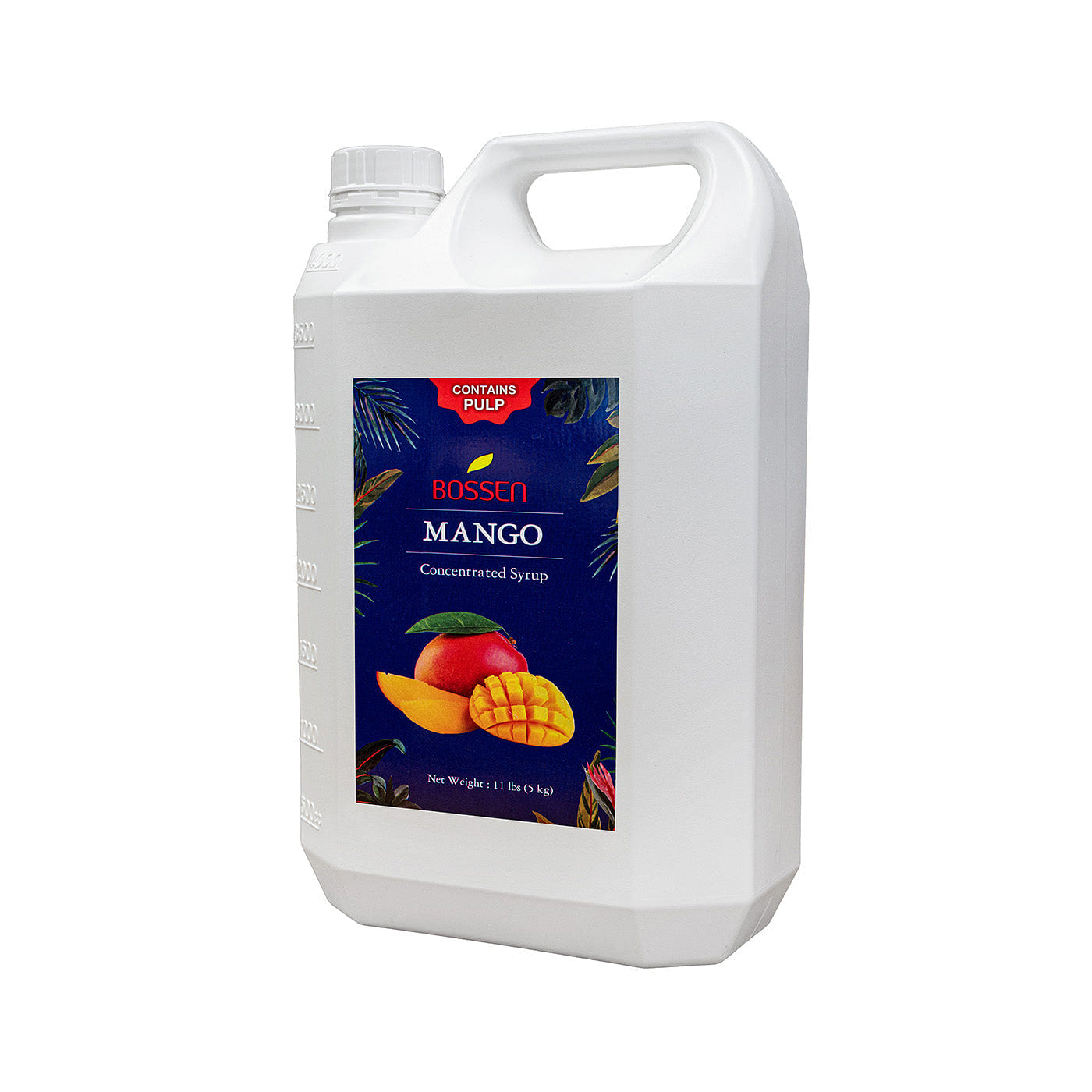 Bossen Mango Syrup - Pulp 11 lb Bottle 11 파운드
