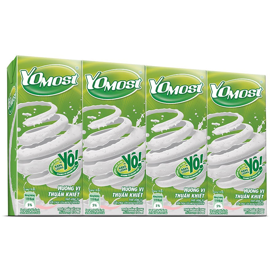 SỮA CHUA YOMOST VỊ NGUYEN VI ( PACK OF 4) 170 ml