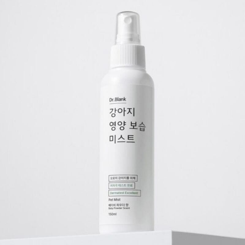 [한국 직배송] 닥터블랭크 강아지 영양보습 저자극 미스트 베이비파우더향 150ml, 1개 150 밀리리터