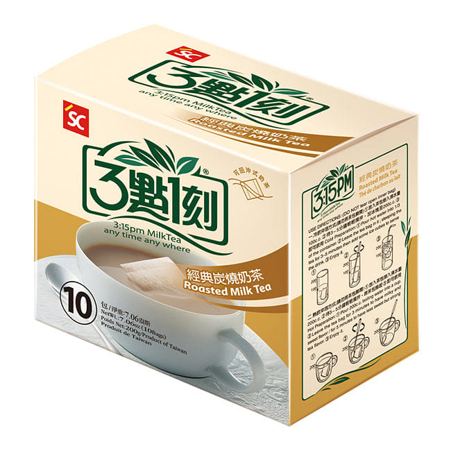 Taiwan [3:15] Charcoal Grilled Milk Tea (10pcs) 1 케이스