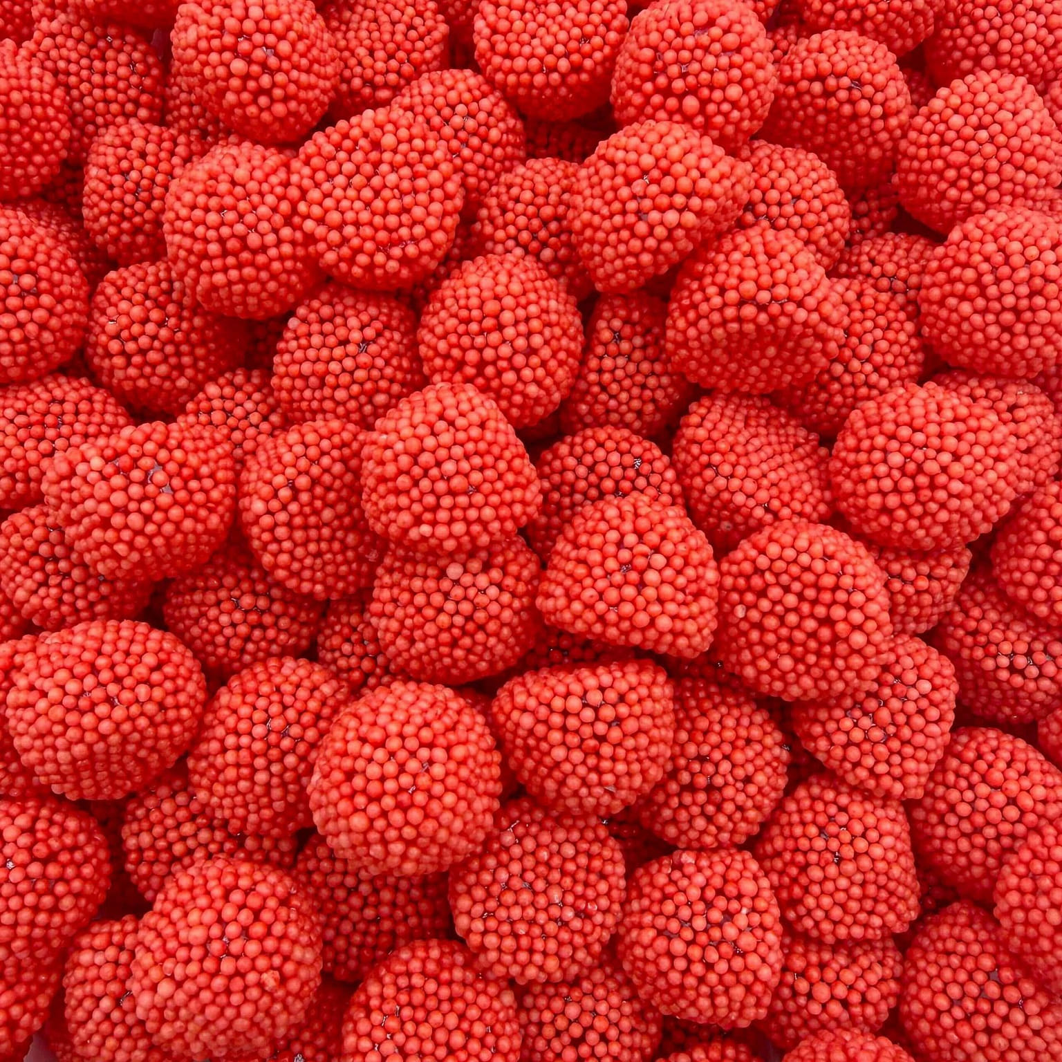 Brazilian Crunchy Gummy Drops Strawberry 5.5lb 1 each