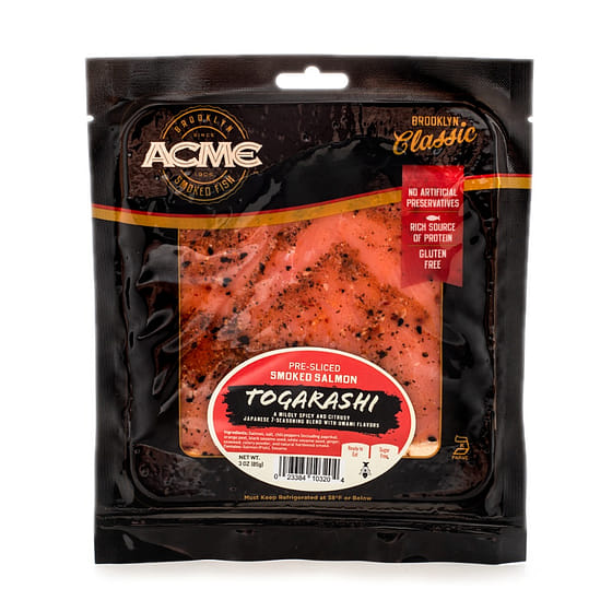 weee_seafood_Acme Smoked Salmon Togarashi, Frozen 3 oz