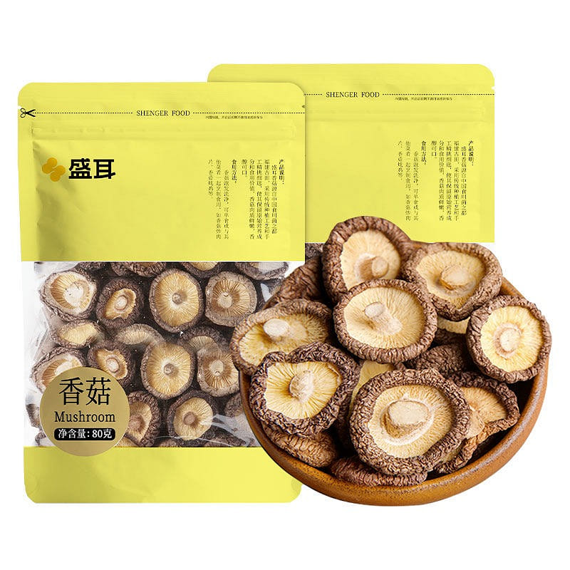 Sheng'er Selected Dried Mushrooms 2 bags 160g 160 グラム