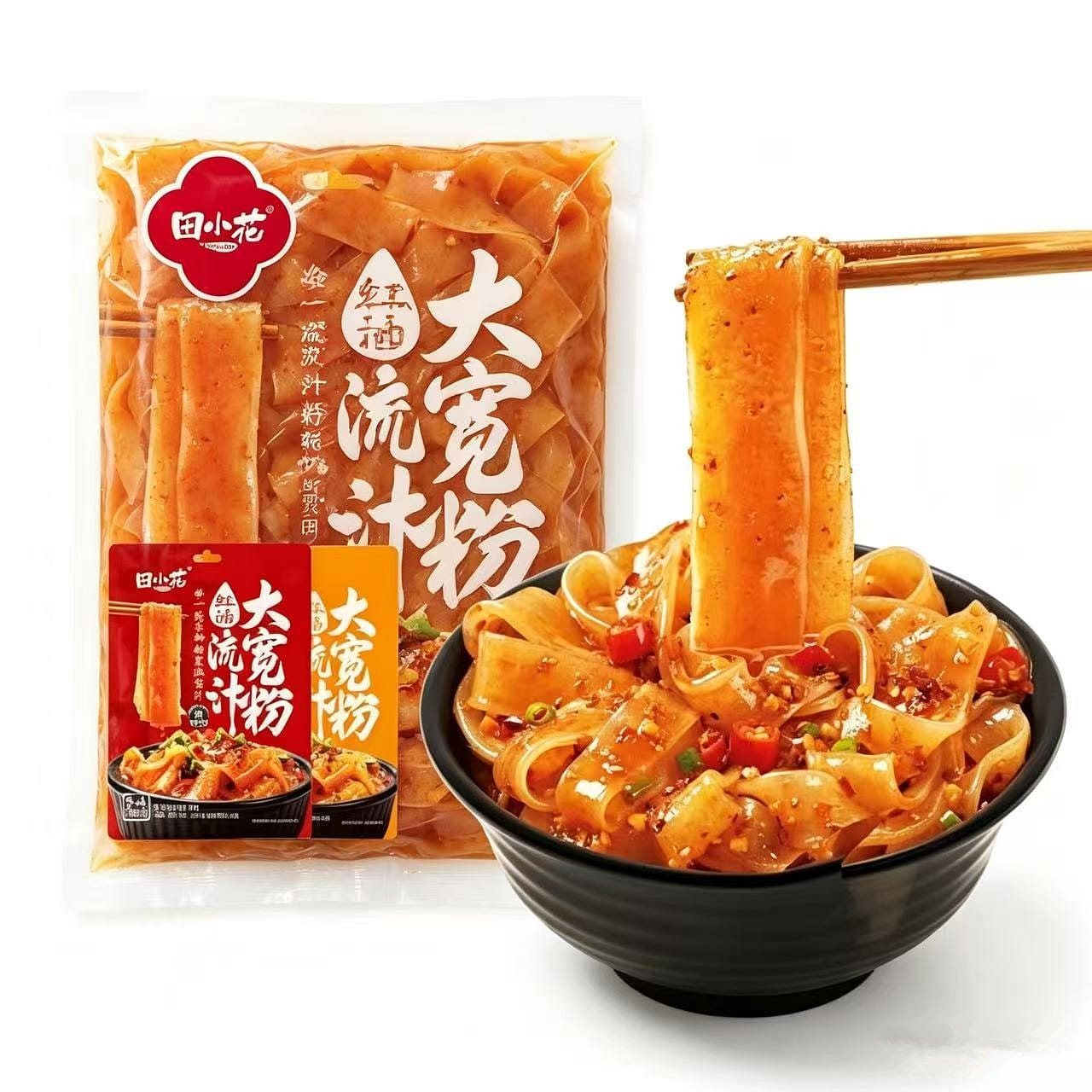 Tian Xiaohua Broad Noodles with Sesame Sauce and C 271 g*2 pack
