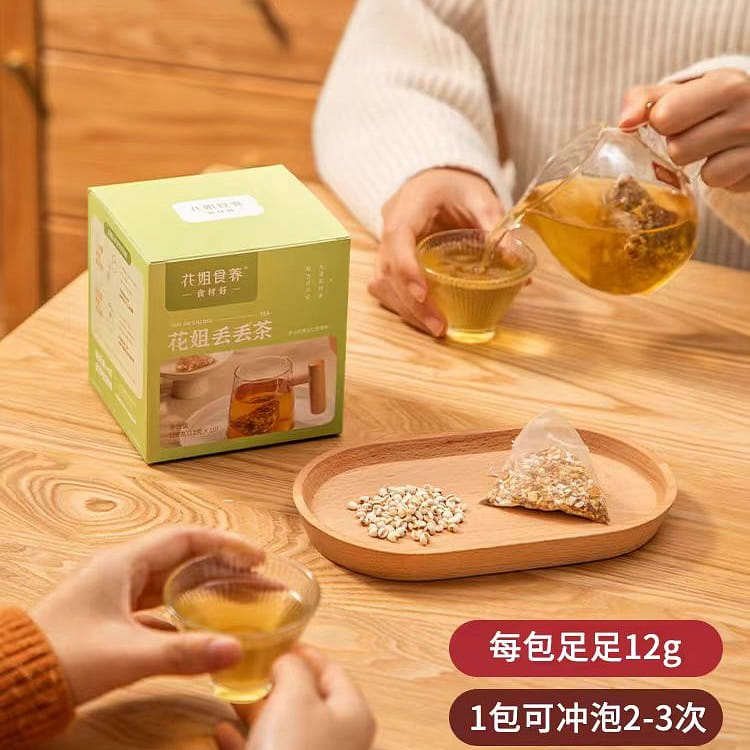 Hua Jie Shi Yang Chixiaodou Coix seed Poria tea 120g*1 box 120 g