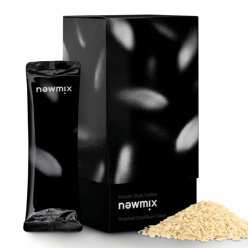 newmix Instant Coffee Premium Korean Mix Coffee (10 Sticks, Roasted rice flavor) 9.6 盎司