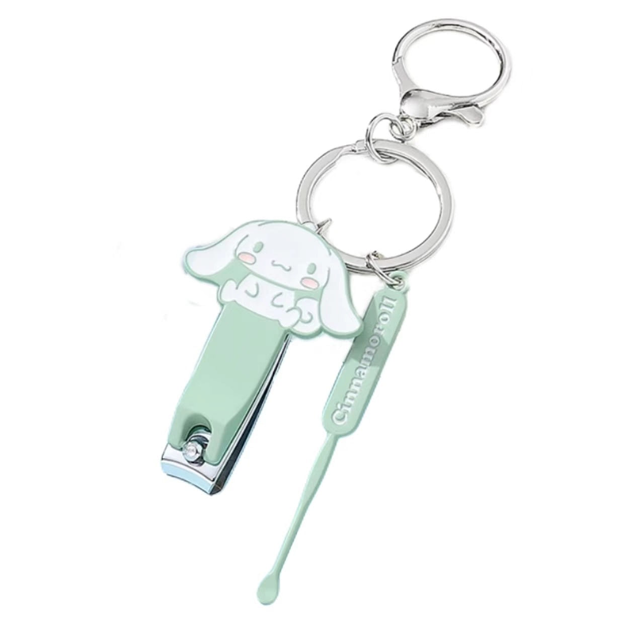 Nail Clippers  Drop Glue Nail Clippers Small And Portable Home-Cinnamoroll Green 1 อัน