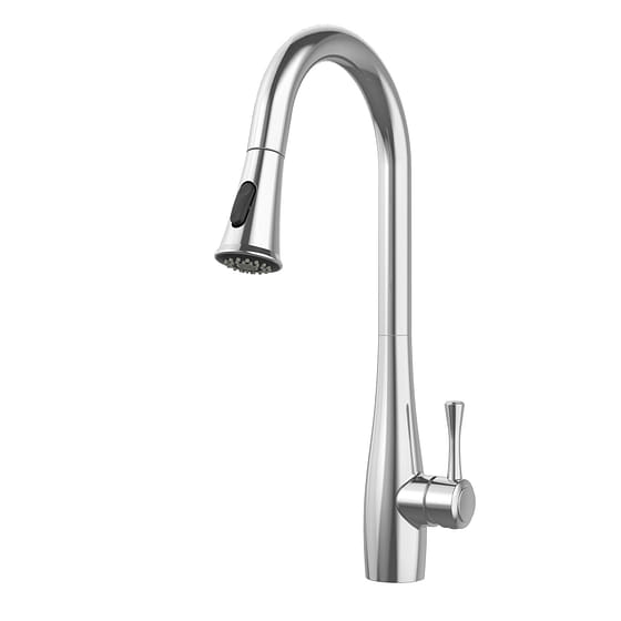 weee_grocery_Single-Handle Pull-Down Sprayer Kitchen Faucet with Dual Function in Chrome 5 lb