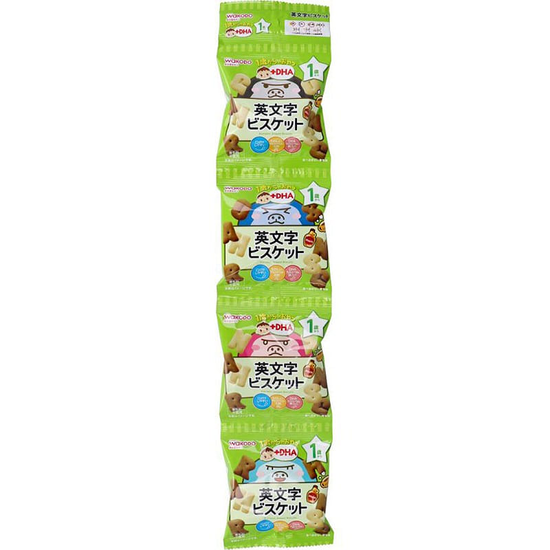 Bánh quy WAKODO Baby DHA English 4 gói 1 phần