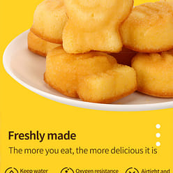 Hao you li Fish shaped cake (egg and milk flavor) 200g * 5 bags, 12 pieces/bag 1450 g