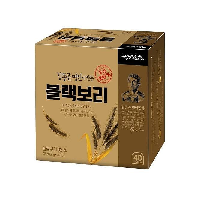 쌍계명차 블랙보리 둥굴레차 40입 진한 고소함과 구수함의 황금비율 1 each