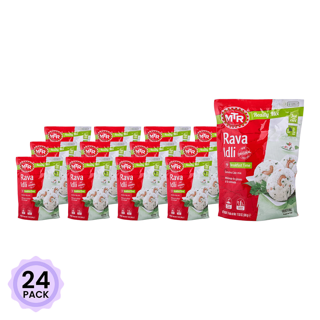 MTR 라바 이들리 인도식 찐빵 믹스 짭짤맛 500 그램*24 팩