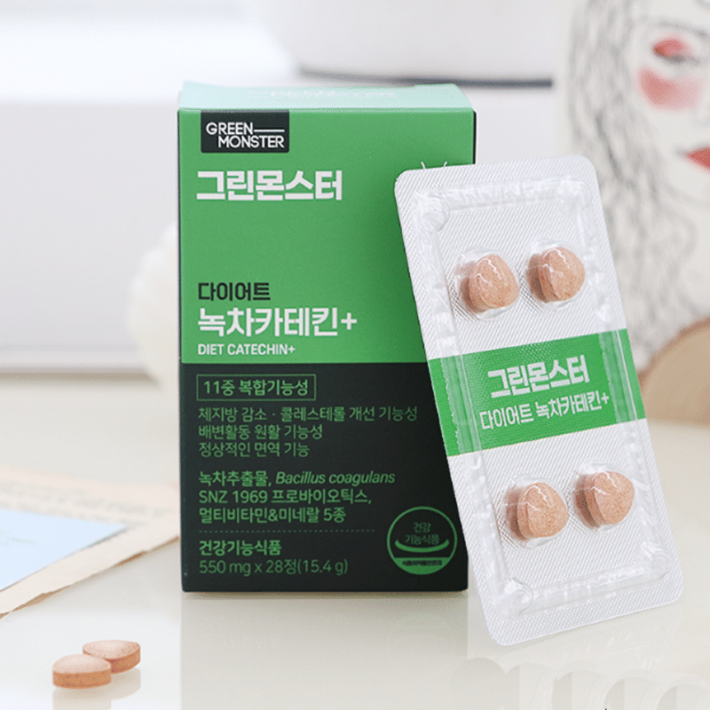 그린몬스터 다이어트 14in1 녹차카테킨 1 케이스