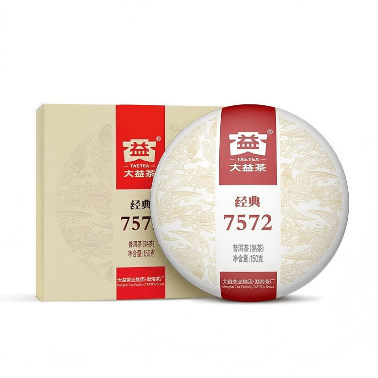 大益普洱茶经典150g7572标杆熟茶150 克- Weee!