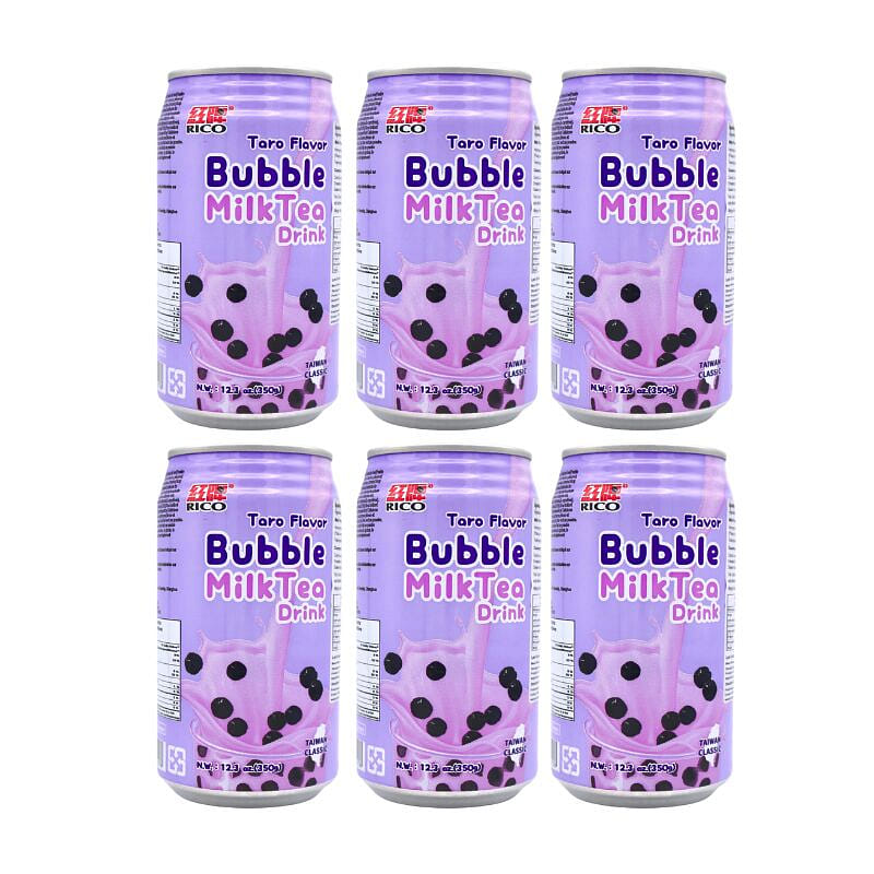 Rico Boba Bubble Milk Tea Drink Taro Flavor 12.3oz pack of 6 1 개