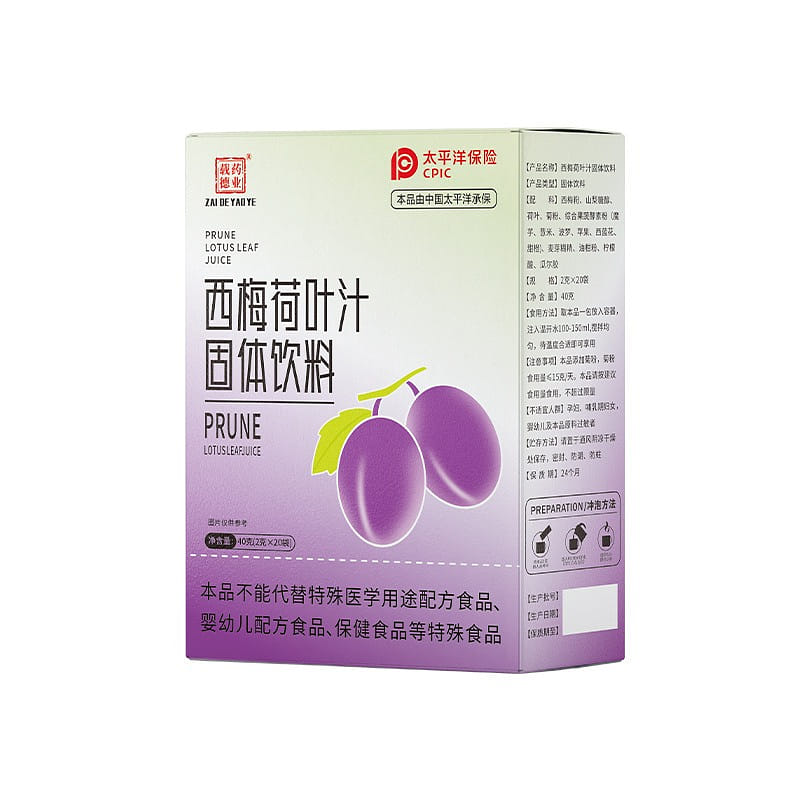 Prune Juice with Lotus Leaf 2g*20bags 1 케이스