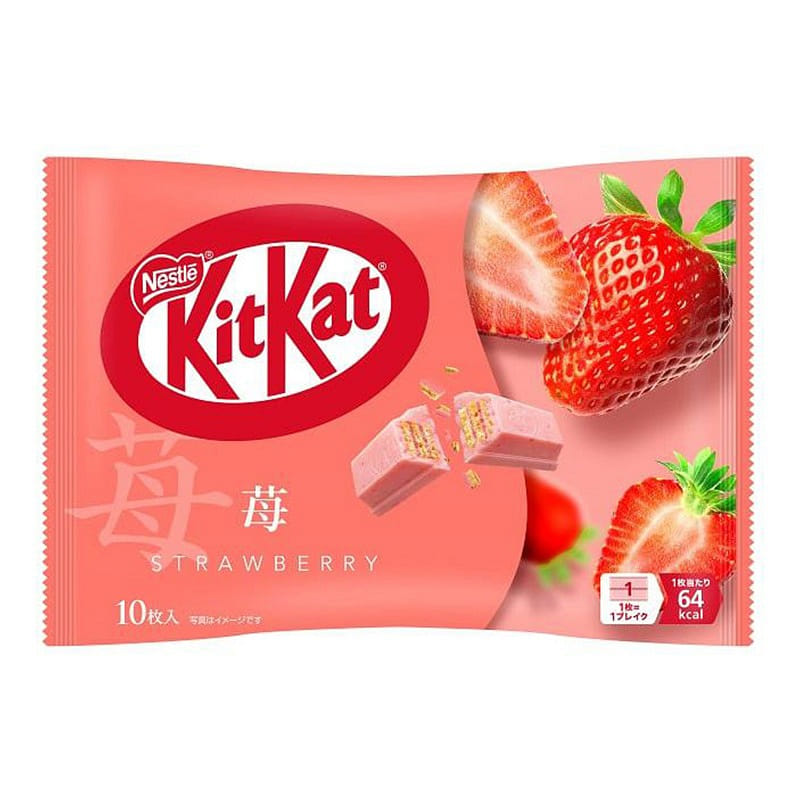 KitKat Strawberry Wafer Chocolate 10pcs 1 each