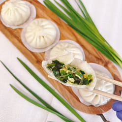 Chives and Egg Bao 6 pieces 1 each