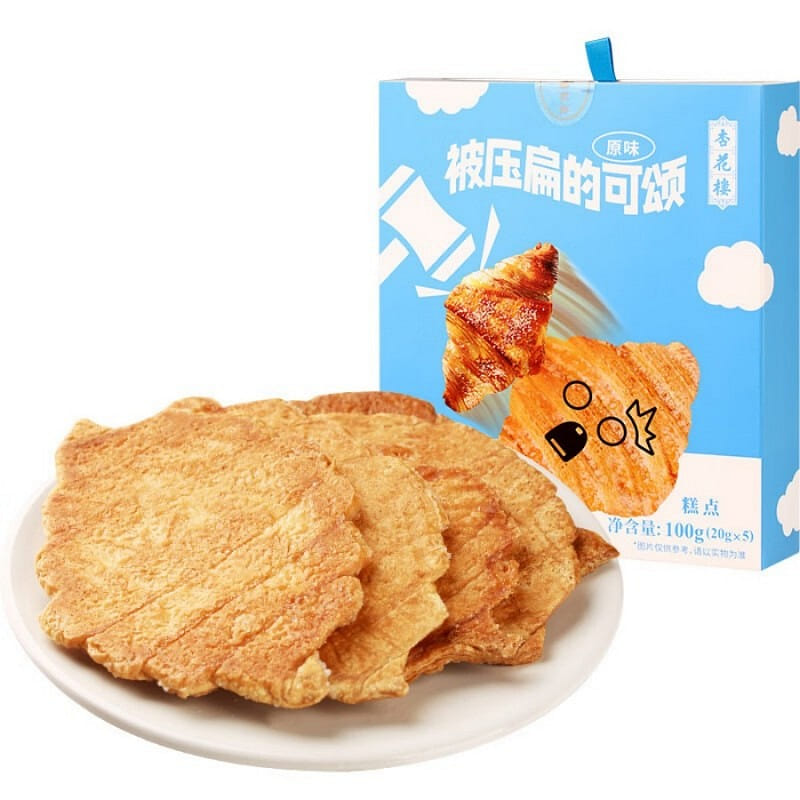 杏花樓 可頌 糕點 心牛角包 網紅麪包小吃100g 100 克