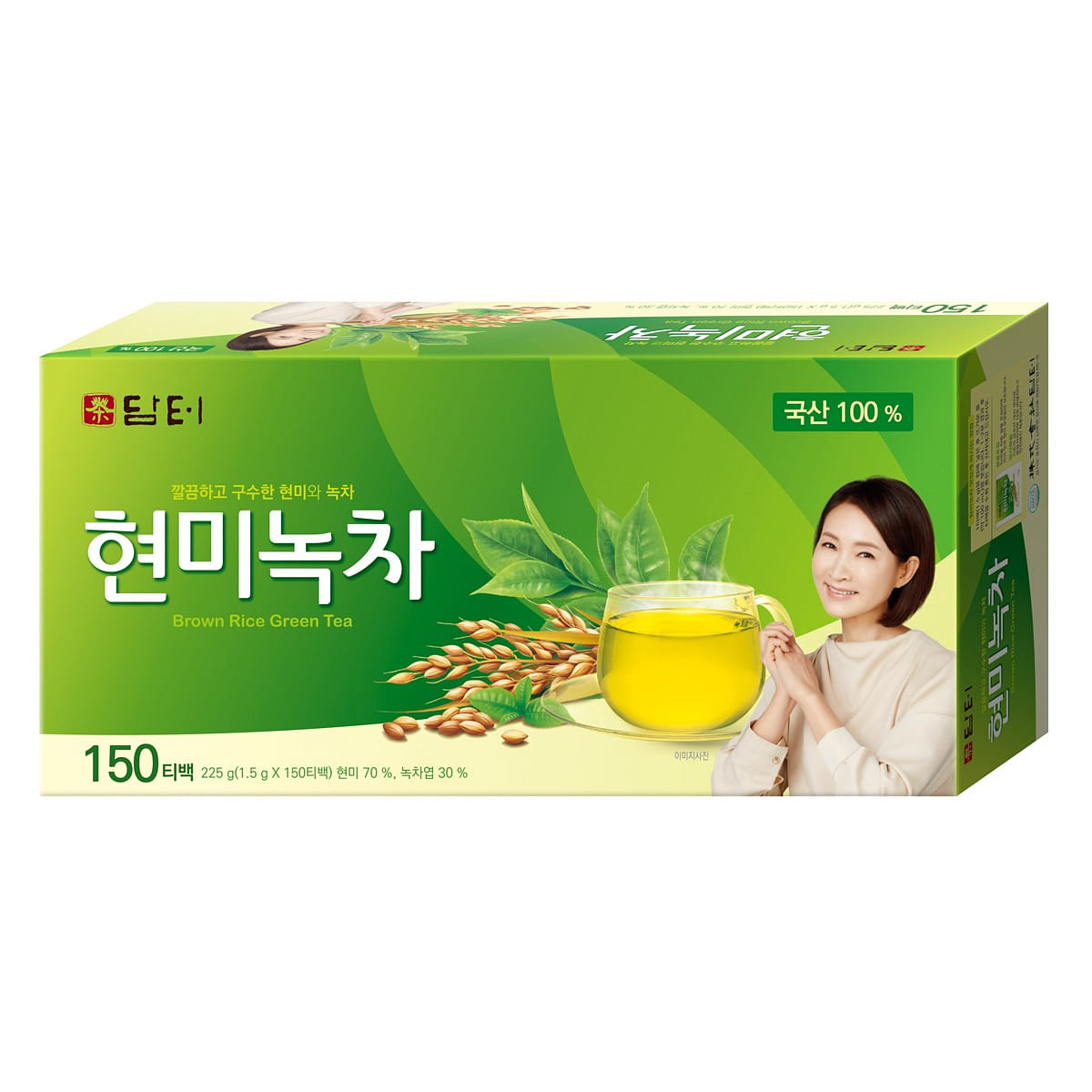 Damtuh Green Tea with Brown Rice 150pcs Tea Bag 1.5 그램
