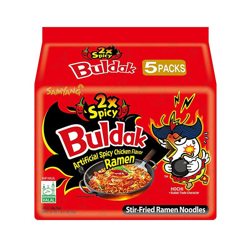 Samyang Buldak Spicy Chicken Flavor Ramen (5 Pack) - 2x Spicy 1 each