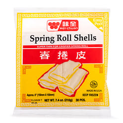 Wei Chuan Spring Roll Shell 6" 30PC S Frozen 7.4 oz