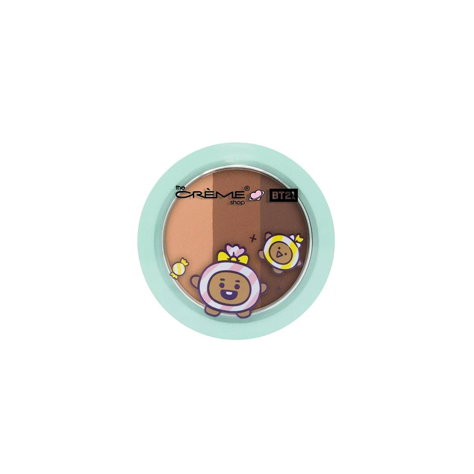 THE CREME SHOP Shimmery Eyeshadow Trio - BT21 Shooky Cookies & Cream 1 개