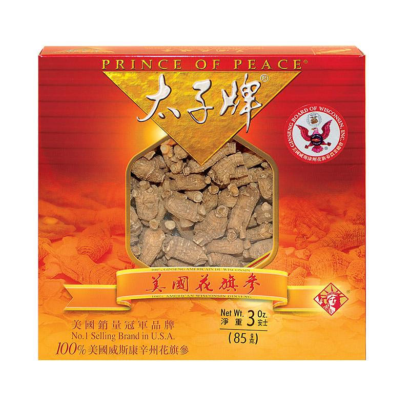 Prince of Peace Wisconsin American Ginseng Medium Round Roots 3 oz 1 케이스