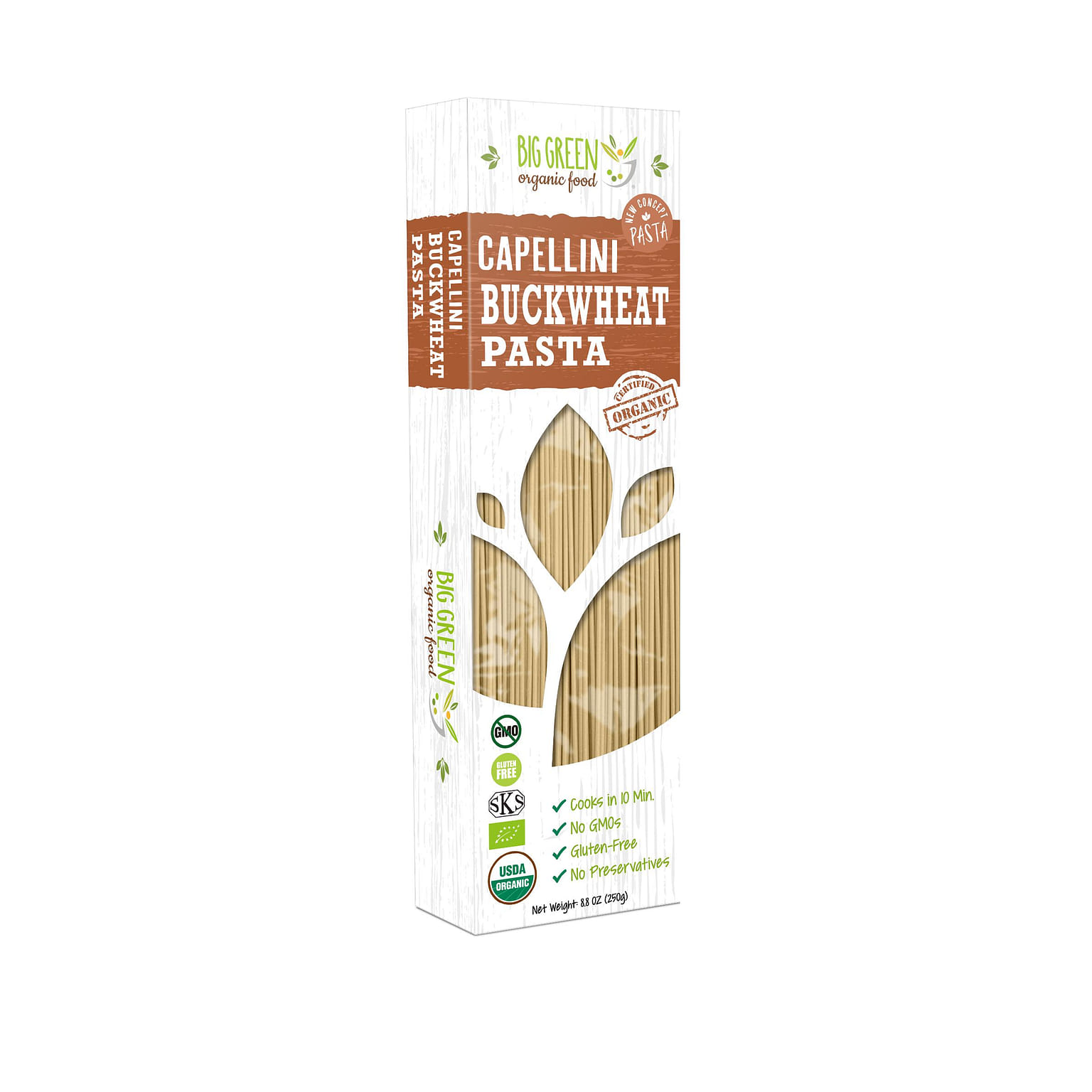 New Concept Organic Buckwheat Capellini 8.8 온스