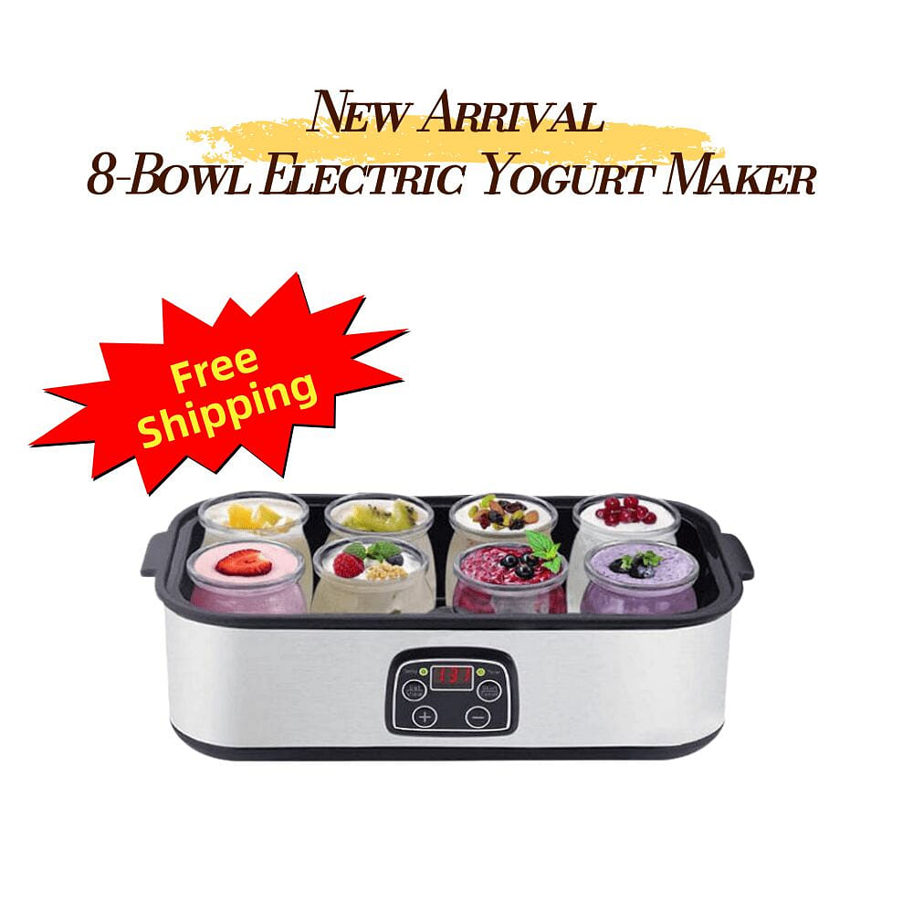 8 -Bowl Yogurt Maker Timer and Temperature 1 bunch