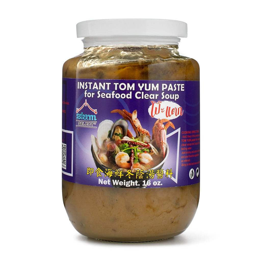 Siam Select Instant Tom Yum Paste for Seafood Clear Soup 16 oz