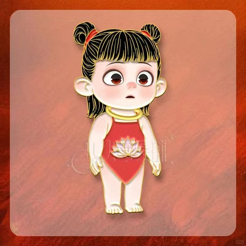 [baby Nezha] Metal magnetic refrigerator sticker 1 ส่วน