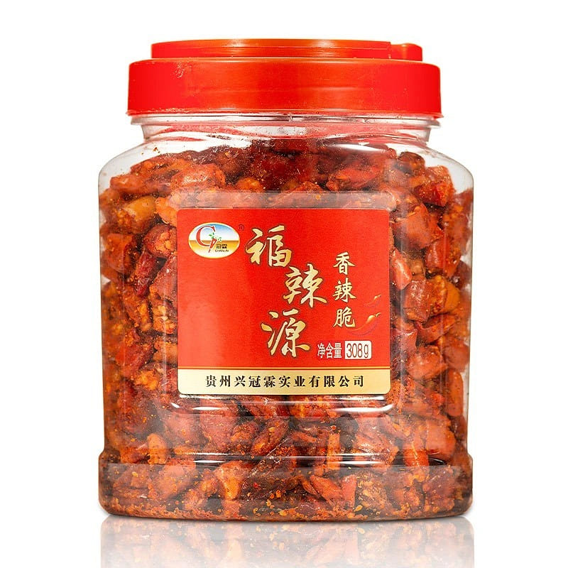 Guizhou Specialty Crispy Spicy Peanut Snack 1 Jar 308 g