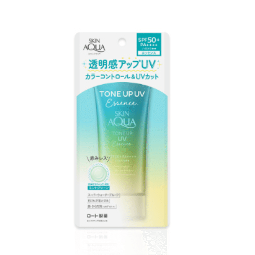 ROHTO乐敦 SKIN AQUA彩虹美肌隔离防晒乳 SPF50+/PA++++ 薄荷绿 80 克