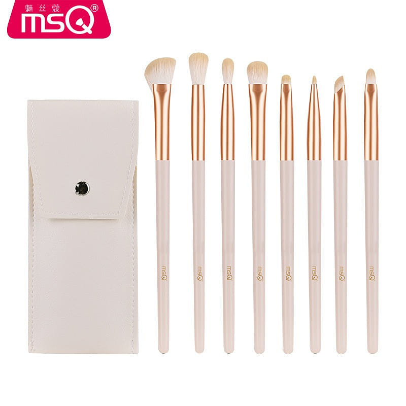 MSQ Eyeshadow Brush 8 Pcs Set White Rose 1 개