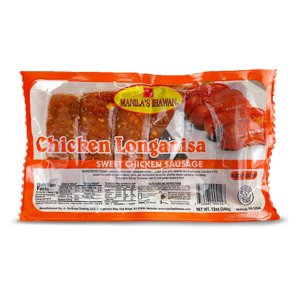 Longaniza de Pollo Congelada, Manila's Ihawan 12 onza(s)