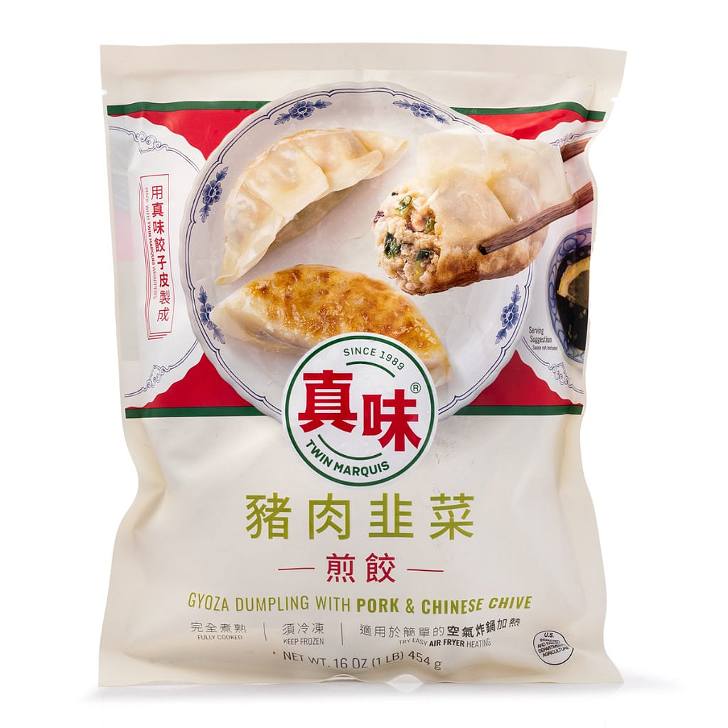 真味 猪肉韭菜煎饺 熟 冷冻 454 克