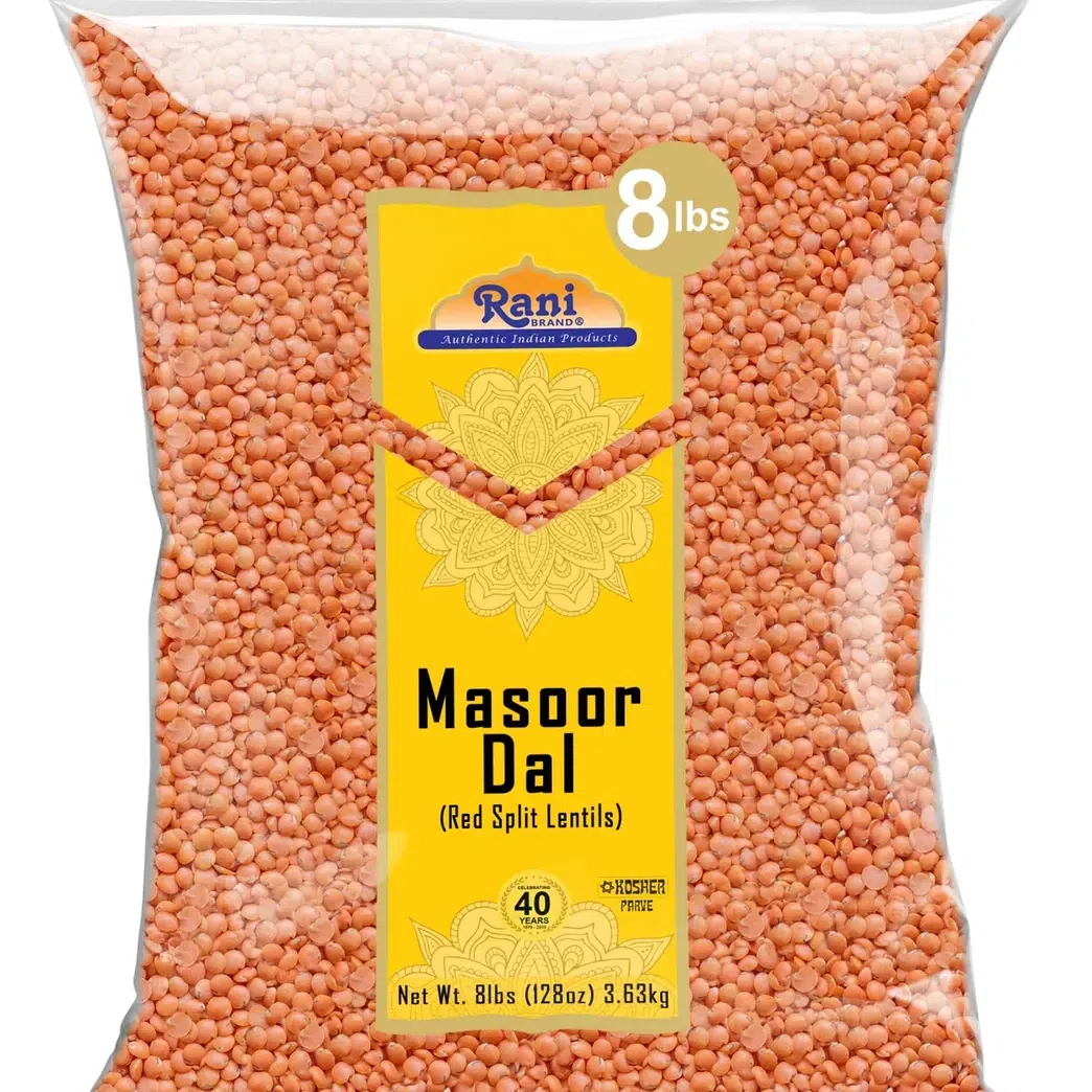 Rani Masoor Dal Split Red Lentils 8 lb Bulk 1 each